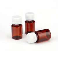 Flacon échantillon personnalisé de 40 ml en PET transparent ambré avec bouchon à vis, petit récipient pour liquides, idéal pour réactifs de laboratoire et emballage d'huiles essentielles