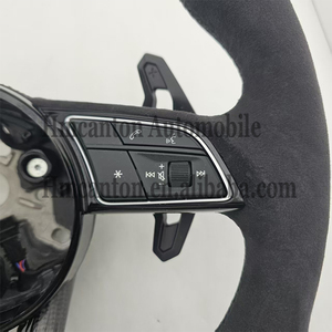 Produits phares : Volant en fibre de carbone et Alcantara pour modèles Audi A3, A4, A4L, A5, A7L, A8, Q5, Q7, B9, A6, R8 - Product Image 6