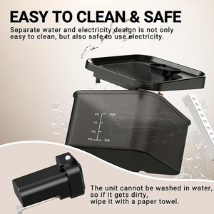 <span class=keywords><strong>Fontaine</strong></span> à eau sans fil pour animaux Elecpet 2L 67oz, 5000mAh, silencieuse, filtre à 3 étapes, distributeur d'eau pour chat - Product Image 3