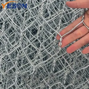 Boa qualidade fábrica direta 6x8 8x10 10x12 12x15 2.7x3.4 2.4x3.0 Galvanizado Gabion Box Basket Wire Mesh Gaiola