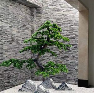 مجموعة كبيرة داخلية/خارجية من بونساي الاصطناعي ديكور أنيق محاكاة بلاستيكية زهور زينة جدارية - Product Image 6