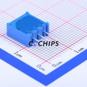 Resistencia Ajustable/Potenciómetro 3296X-1-501LF SIP-3P, Resistencia de 10x4.8mm, 500 Ohm, 10%, 500mW, 25 - Product Image 2