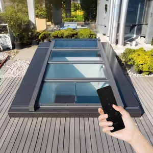 Facile installazione fai da te elettrico retrattile scorrevole doppio vetro <span class=keywords><strong>tetto</strong></span> piano di <span class=keywords><strong>accesso</strong></span> portelli finestra <span class=keywords><strong>lucernario</strong></span> per scale - Product Image 1