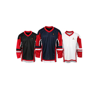 Unisex Maßgeschneiderte Hockey-Trikots Günstige OEM Eishockey-Uniform Mit Stickerei und Druck für Erwachsenen-Teamkleidung