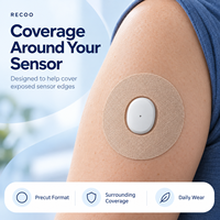 Patchs protecteurs RECOO CGM, imperméables et respirants, pour capteur de surveillance continue du glucose, emballage personnalisé OEM