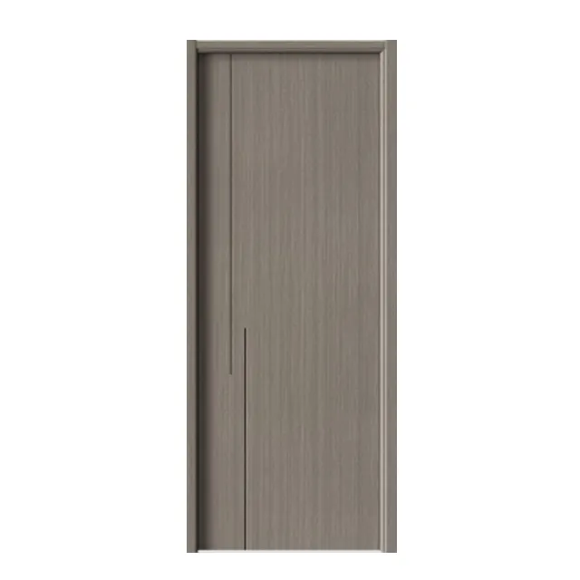 Harga Murah MDF Interior papan pintu desain kedap suara kamar pintu kayu pintu PVC