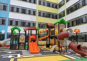 Toboggan de terrain de jeu extérieur <span class=keywords><strong>pour</strong></span> enfants, conception durable, stimule les capacités motrices, encourage le jeu actif et soutient le développement de l'enfant - Product Image 6