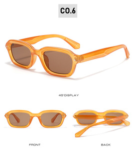 CONCHNEN, venta al por mayor <span class=keywords><strong>de</strong></span> <span class=keywords><strong>verano</strong></span>, precio barato, logotipo personalizado, gafas <span class=keywords><strong>de</strong></span> sol UV400, <span class=keywords><strong>lentes</strong></span> transparentes, gafas <span class=keywords><strong>de</strong></span> sol cuadradas pequeñas Retro para hombres y mujeres - Product Image 4