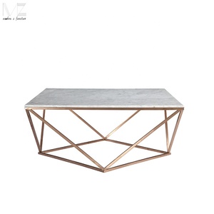 Casa habitación decoración mármol superior de alambre de acero inoxidable <span class=keywords><strong>base</strong></span> de <span class=keywords><strong>centro</strong></span> de la mesa de café - Product Image 3