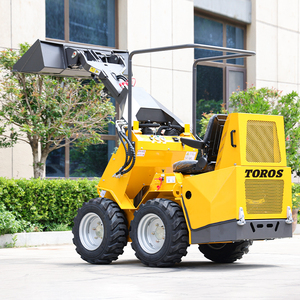 Mini chargeuse sur pneus à vente chaude, directement <span class=keywords><strong>de</strong></span> l'usine, avec moteur diesel Kubota <span class=keywords><strong>de</strong></span> 25 ch, débit hydraulique élevé, mini chargeuse sur pneus puissante - Product Image 4