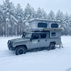 Camioneta 4x4 Ligera de Lujo con Remolque Camper, Tienda de Campaña Plegable, Autocaravana para 2-3 Personas con Estilo Moderno - Product Image 2