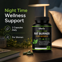 Capsules brûle-graisses nocturnes pour femmes, perte de poids saine, soutien au métabolisme antioxydant, complément alimentaire, 60 capsules