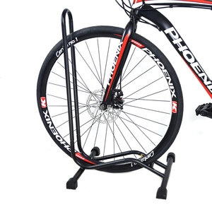 Support de stationnement pour vélo en acier stable en forme de L, support de rangement portable pour vélo de montagne et de route, garage et exposition en magasin - Product Image 2