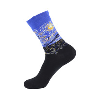 Vente chaude Creative Jacquard Motif Coton Populaire Fun Dames Confortable Mi-mollet Casual Drôle Chaussettes