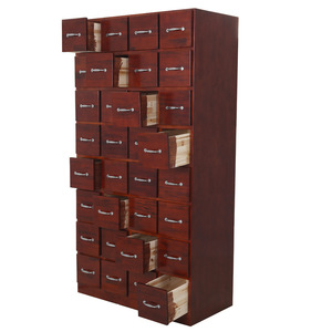 Armario de Medicamentos de Madera Kang Zhi Xing 980*400*1980mm Marrón Rojizo para Farmacia - Product Image 1
