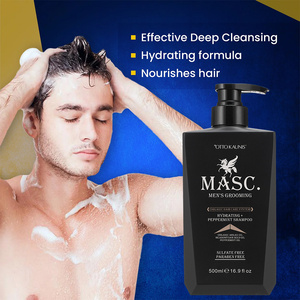Shampoo antipelliculaire à la menthe, ingrédients naturels sans sulfate, vente en gros, marque privée, huile d'argan, hydratant, soin capillaire bio - Product Image 5
