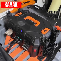 Boîte à batterie étanche pour kayak Yak Outdoors, station d'alimentation portable, sondeur de poissons, compartiment pour batterie 12V, prise, accessoires de pêche