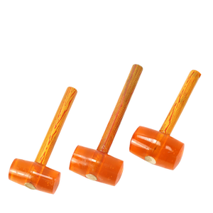 Robuster DIY Fliesen reparatur gummi <span class=keywords><strong>hammer</strong></span> mit rutsch festem Holzgriff OEM Anpassbarer Artikel-Schutz fest verbunden - Product Image 4