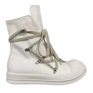 Botas de Lona Estilo Casual para Parejas, con Parte Superior de Lona Encerada, Suela de Goma, Puntera Resistente a los Arañazos, Térmicas para Otoño - Product Image 1