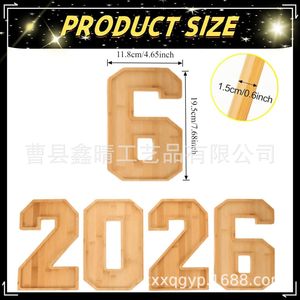 Bandeja de Madera Digital Xinqing 2026 para Servir Frutas y Postres en Fiestas, Plato Decorativo para Mesa - Product Image 5