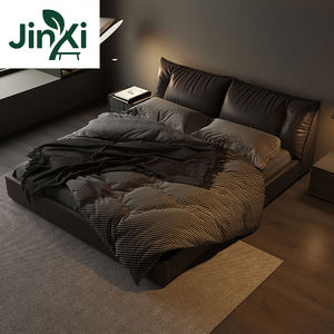 <span class=keywords><strong>Lit</strong></span> King Size en Cuir Véritable Minimaliste Italien 2 * 2 Mètres Grand <span class=keywords><strong>Lit</strong></span> Plateforme Tatami avec Tête <span class=keywords><strong>de</strong></span> <span class=keywords><strong>Lit</strong></span> <span class=keywords><strong>Capitonnée</strong></span> Remplissage en Duvet - Product Image 1