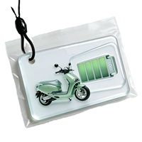 Porte-clés NFC RFID personnalisé en époxy, mini carte PVC intelligente, anneau métallique, étanche, code-barres imprimé, recharge hôtelière 13,56 MHz