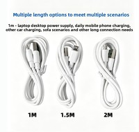 Cable USB-A a Micro USB de 1m, 1.5m, 2m, de PVC Blanco con Conductor de Cobre Puro, para Teléfonos Vivo Antiguos, Venta al Por Mayor de Fábrica en Shenzhen
