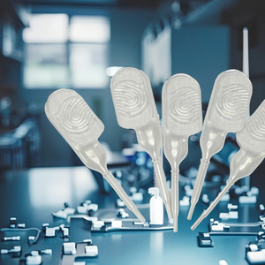 ไมโครปิเปตแบบโปร่งใสสีขาว ยี่ห้อ CF ทนทาน ใช้งานได้ยาวนาน ผลิตจากวัสดุ PE แบบหลอดคู่ ปริมาตรคงที่ พร้อมสเกลวัดความแม่นยำ สำหรับงานเคมี - Product Image 1