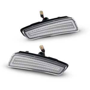2 PCS Feux latéraux LED pour garde-boue avant pour Pontiac G8 <span class=keywords><strong>GT</strong></span> GXP <span class=keywords><strong>2008</strong></span>-2009 Feux de marqueur de pare-chocs latéral à lentille transparente - Product Image 2