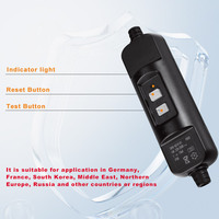 Prise en ligne PRCD standard allemande RIFENG 10A 16A, disjoncteur différentiel avec protection contre les fuites IP66 en plastique