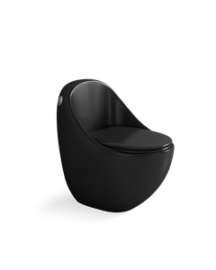 WC monobloc en céramique blanche allongé, autoportant, moderne, en promotion, pour hôtels, villas et écoles - Product Image 5