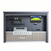 Conteneur mobile carré respirant sur mesure pour stand alimentaire, design moderne, garantie 3 ans, idéal pour hôtels, restaurants, plages et camping