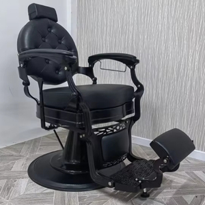 Chaise de barbier pour hommes durable, style luxueux, chaise de salon pour la coupe de cheveux, chaise de coiffure inclinable et rotative, chaises de style personnalisées - Product Image 5