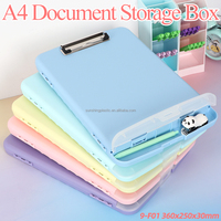 Portapapeles A4 SUNSHING con Compartimento Rígido, Portadocumentos, Clip para Archivos, Caja de Plástico, Material Escolar, Carpeta de Archivos de Oficina