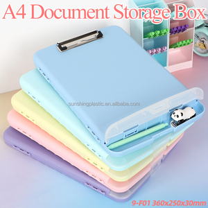 Porte-documents A4 SUNSHING avec compartiment rigide, boîte de rangement en plastique pour fournitures scolaires et de bureau - Product Image 2