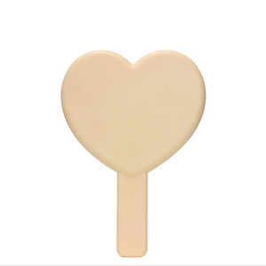 Square Heart Shape customized logo Hand Pink Cosmetic Mirror Private Label Plastic Single Side Makeup Mirrors