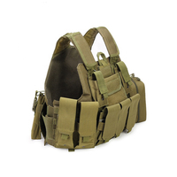 Doublesafe personalizado Molle táctico de liberación rápida combate fantasma chaleco táctico placa verde portador armadura chaleco balístico