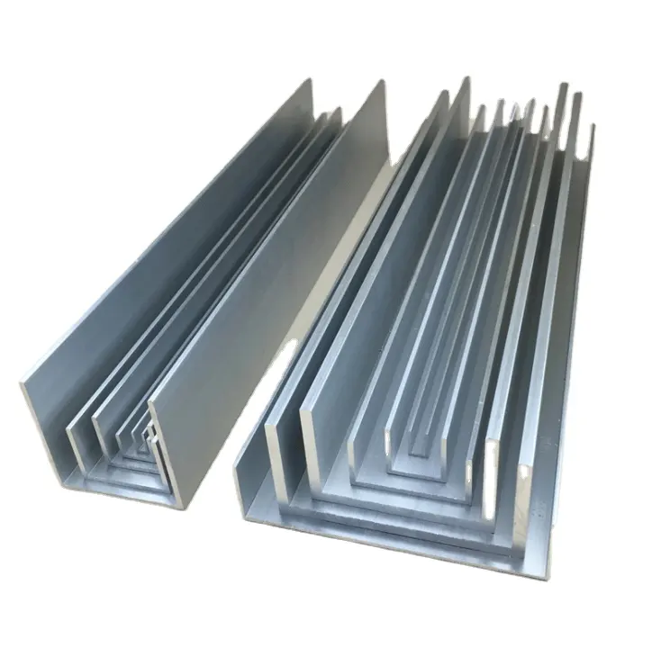 Binario in alluminio a canale U 6063 lega di alluminio a canale in alluminio a forma di U per binario a canale prezzo per kg