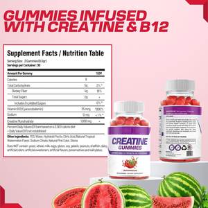 Kreatin monohidrat sakızlı şeker içermeyen sakızlı magnezyum kompleksi ve erkekler ve kadınlar için l-threonate enerji desteği - Product Image 6