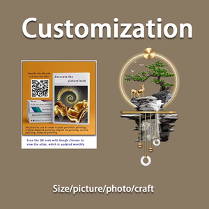 Arbre doré moderne salon décoration <span class=keywords><strong>murale</strong></span> peinture canapé atmosphérique fond mur triplet cristal porcelaine peinture - Product Image 6