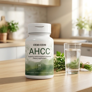 Extrait de champignon AHCC Premium 60 capsules pour soutenir le système immunitaire, complément de défense naturel et biologique, OEM/ODM, étiquette privée - Product Image 3