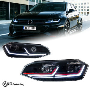 Faro Delantero para Automóvil, Estilo Polo, Lente de Proyector LED, 2017-2021, Vento <span class=keywords><strong>Virtus</strong></span>, Señal Dinámica DRL, Accesorio Automotriz - Product Image 1