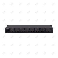 Secuenciador de Alimentación Profesional de 8 Canales, 30A, 100V-240V, con Enchufes Europeos/Estadounidenses, para Sistemas de Audio Profesionales, Protección Eléctrica