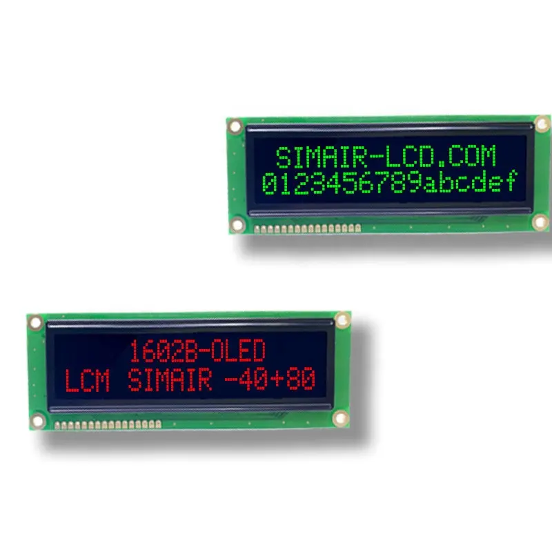 Parallel 4-lines Spi Serial 4 Fonts 122x44 Mm Winstar Oled Module 162 16x2 1602 Big Character Lcd Display