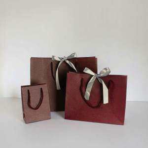 Recycled Luxury Kraft Paper Bags Handles Custom-printed Restaurant Logos Custom Colors for Food Takeaway Groceries Shopping - Product Image 3