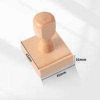 Sello de Goma Cuadrado/Rectangular de Madera con Almohadilla de Tinta para DIY, Cuadernos, Oficina, Negocios, Abogados