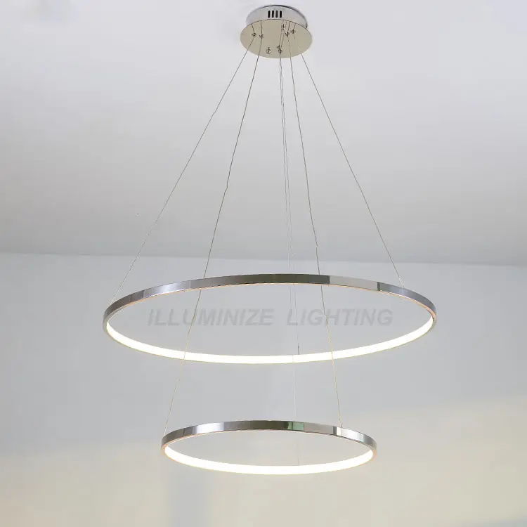 Современное креативное светодиодное потолочное освещение, кольцевая Круглая Люстра, декоративная лампа для гостиной