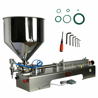 100-1000ml Pâte Pneumatique Liquide De Remplissage Machine de Chauffage Remplisseur De Savon 30L Trémie Le meilleur produit impor