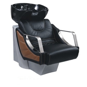 Fauteuil de lavage inclinable avec bac sur pied, assemblé - Product Image 6