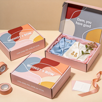 Boîte d'expédition en carton ondulé robuste pour vêtements, imprimée offset, pour abonnement de vêtements en gros
